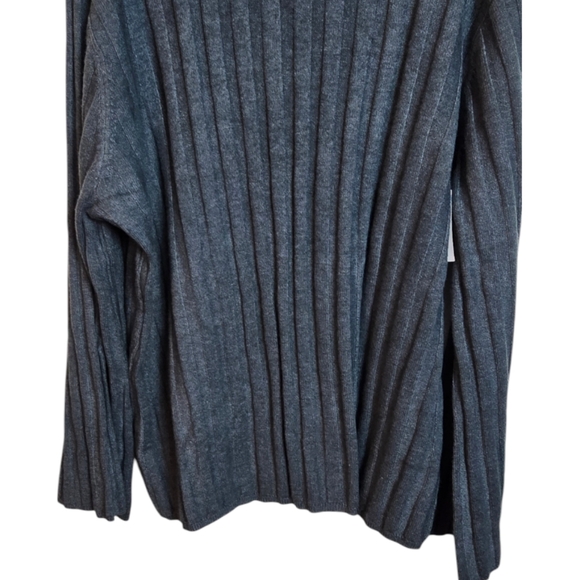 City Chic Womens Ribbed Sweater Flare Sleeve Hunter Green 18 Cozy - Picture 4 of 15